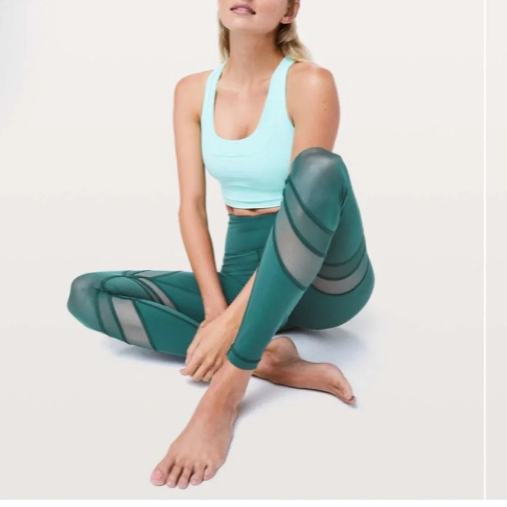 Lululemon Seek The Heat Tight *28" Green Jasper 21357